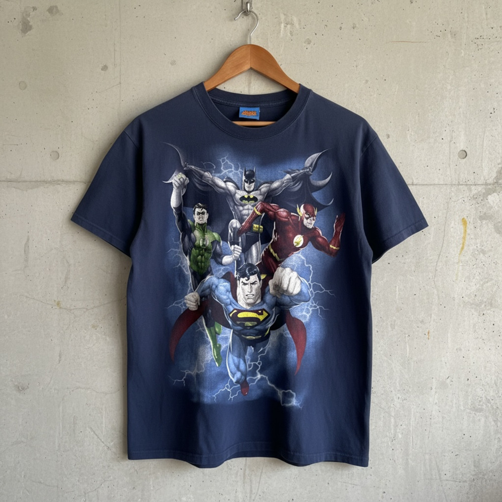 DC Comics Justice League The Coming Storm Graphic T-Shirt Blue